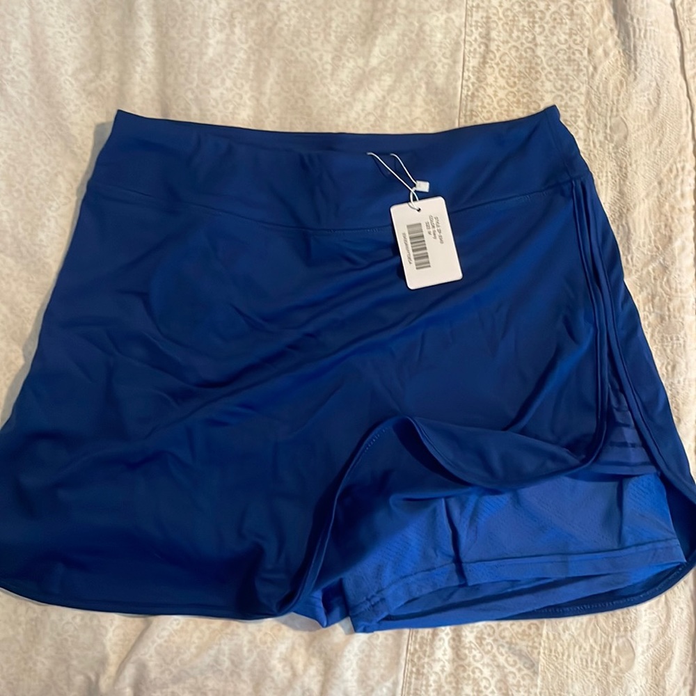 NWT blue golf skirt with built in shorts